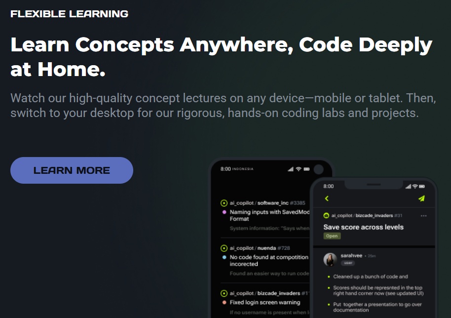 Flexible Learning: Master Coding Concepts on the Go, Build Deep Skills at Home